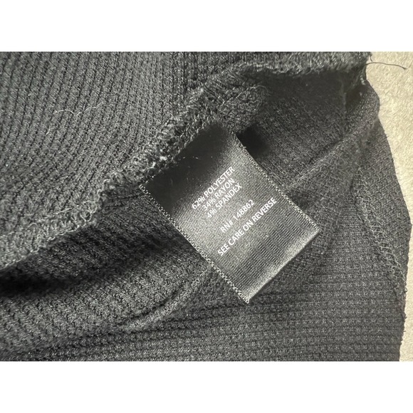 Torrid Dress Womens 00 Black Long Sleeve Mini Waffle Knit Polyester Blend Pocket - Picture 12 of 14